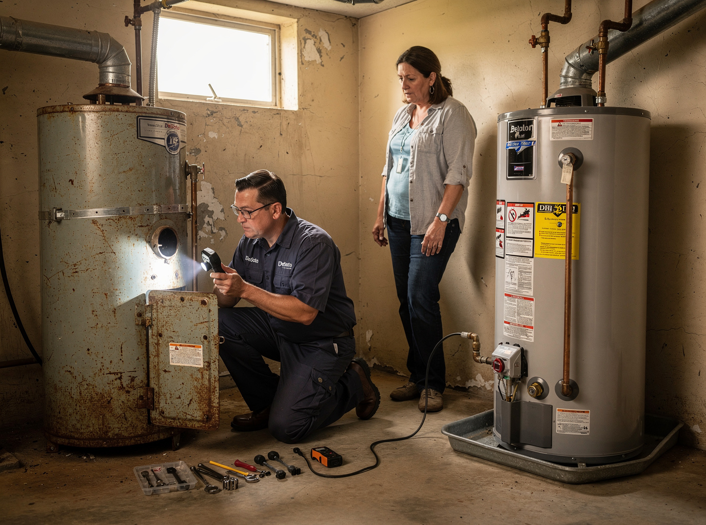 DeSoto Water Heater Lifespan: When to Repair, When to Replace